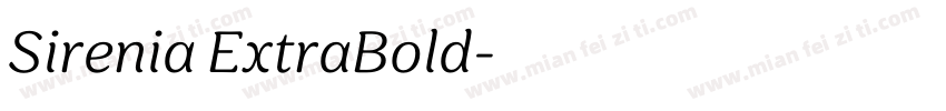 Sirenia ExtraBold字体转换